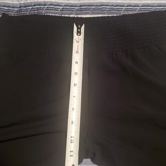 J. Jill Size M/L Black Cropped Wide Leg Pull On Rayon Pants Wide Waistband - Picture 8 of 10